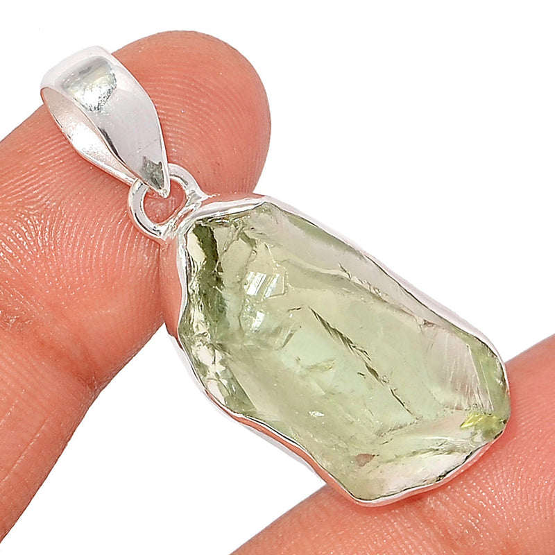 1.7" Green Amethyst Rough Pendants - GARP528