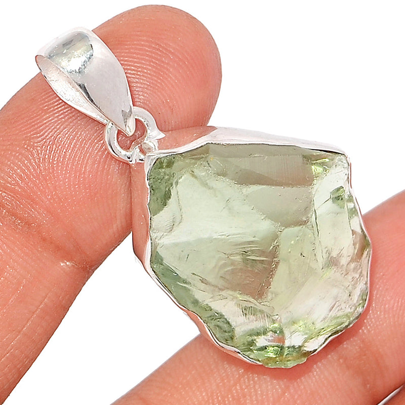 1.7" Green Amethyst Rough Pendants - GARP529