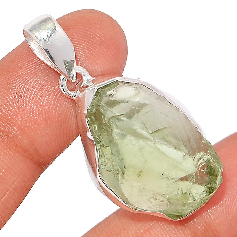 1.7" Green Amethyst Rough Pendants - GARP530