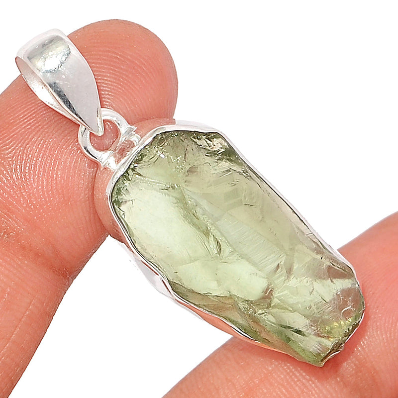 1.8" Green Amethyst Rough Pendants - GARP531