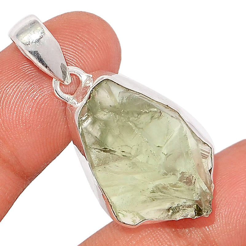 1.6" Green Amethyst Rough Pendants - GARP532