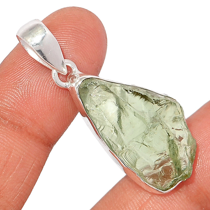 1.7" Green Amethyst Rough Pendants - GARP533