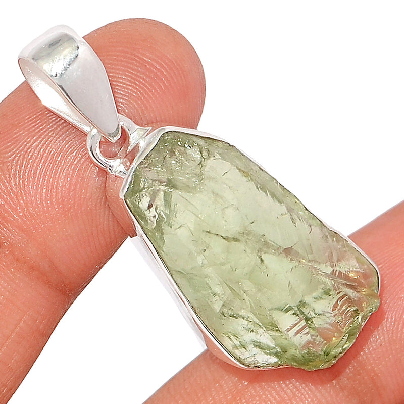 1.7" Green Amethyst Rough Pendants - GARP534