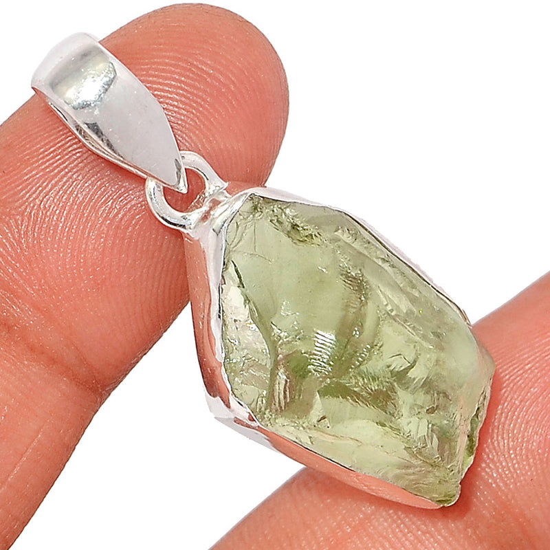 1.6" Green Amethyst Rough Pendants - GARP535