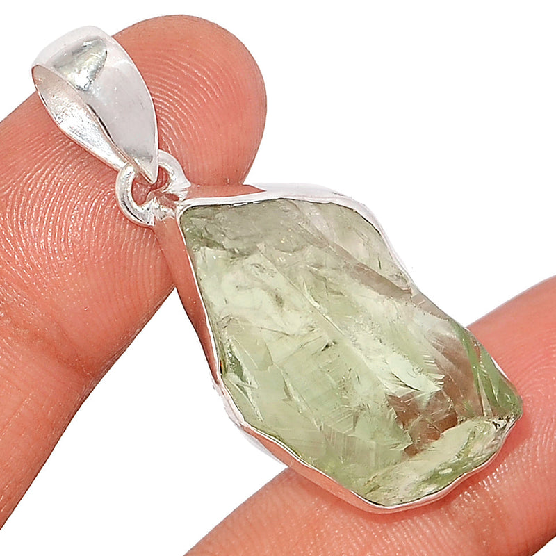 1.7" Green Amethyst Rough Pendants - GARP536