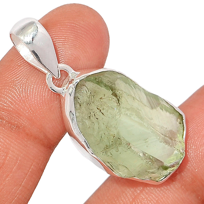 1.6" Green Amethyst Rough Pendants - GARP539