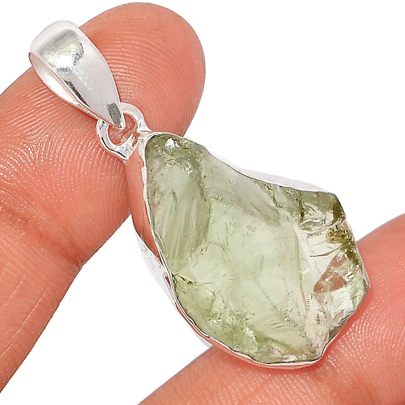 1.7" Green Amethyst Rough Pendants - GARP540