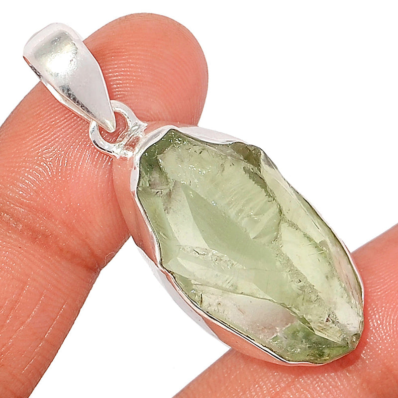 1.8" Green Amethyst Rough Pendants - GARP541