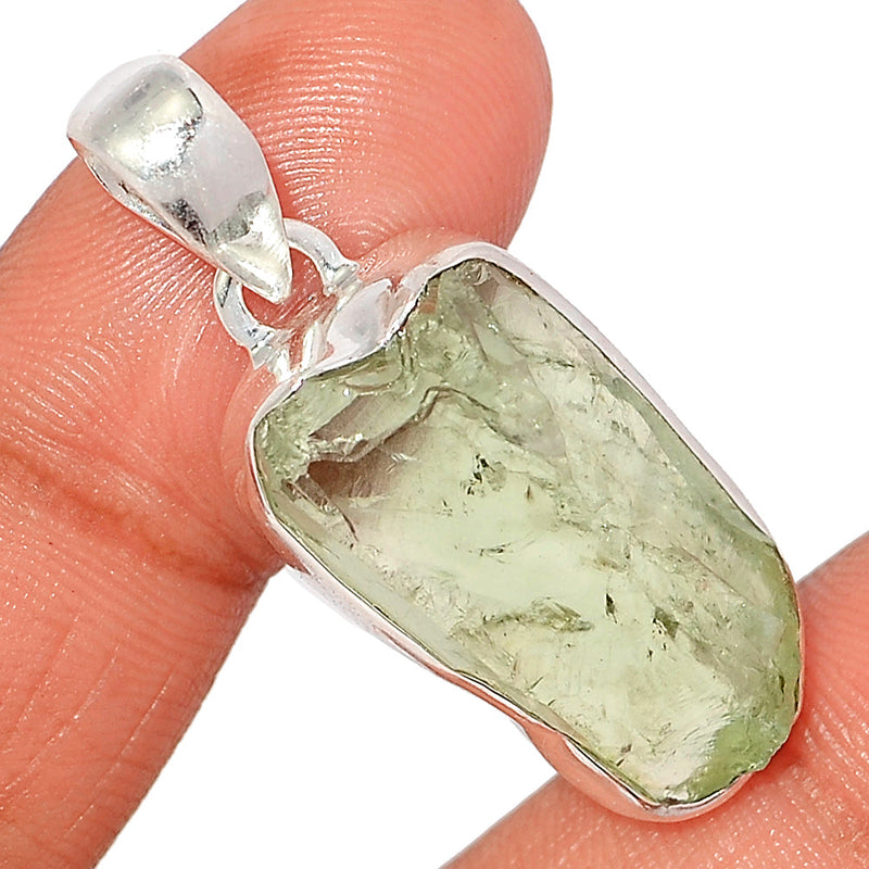 1.6" Green Amethyst Rough Pendants - GARP542