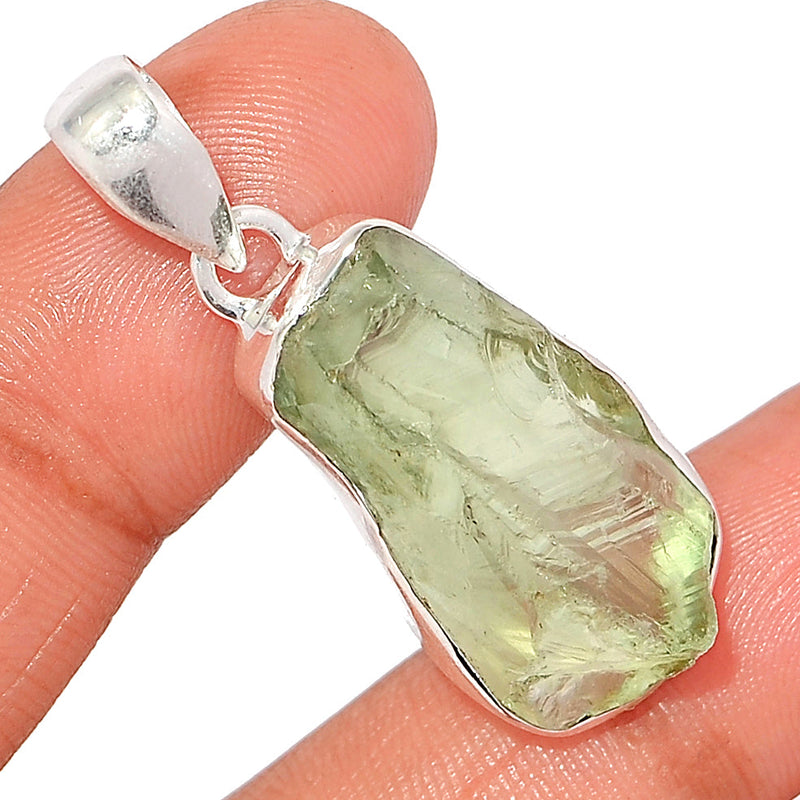 1.6" Green Amethyst Rough Pendants - GARP543