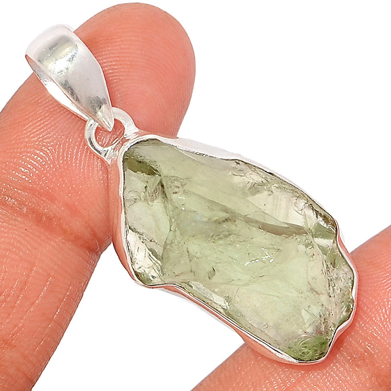 1.7" Green Amethyst Rough Pendants - GARP544