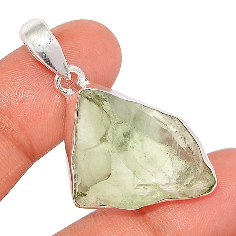 1.7" Green Amethyst Rough Pendants - GARP545