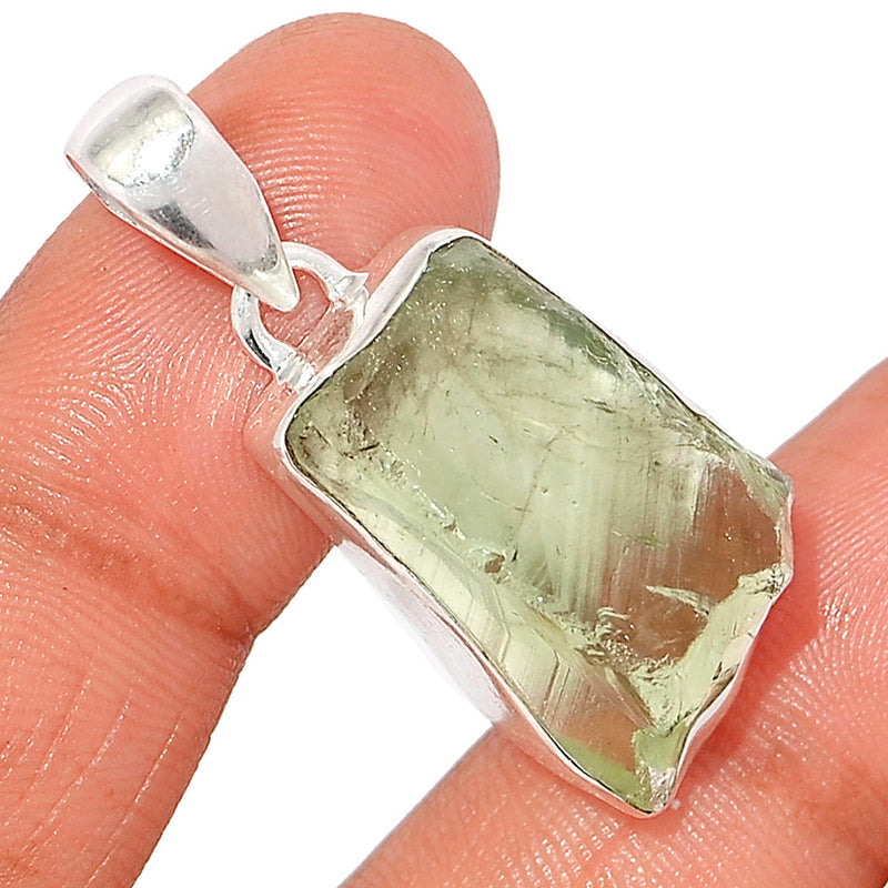 1.5" Green Amethyst Rough Pendants - GARP547