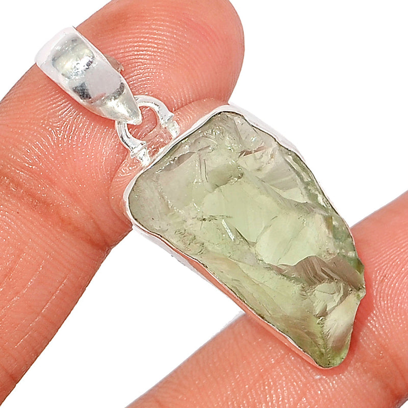 1.7" Green Amethyst Rough Pendants - GARP548
