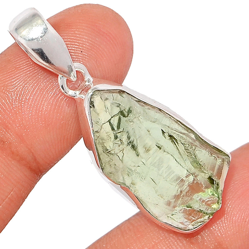 1.7" Green Amethyst Rough Pendants - GARP549