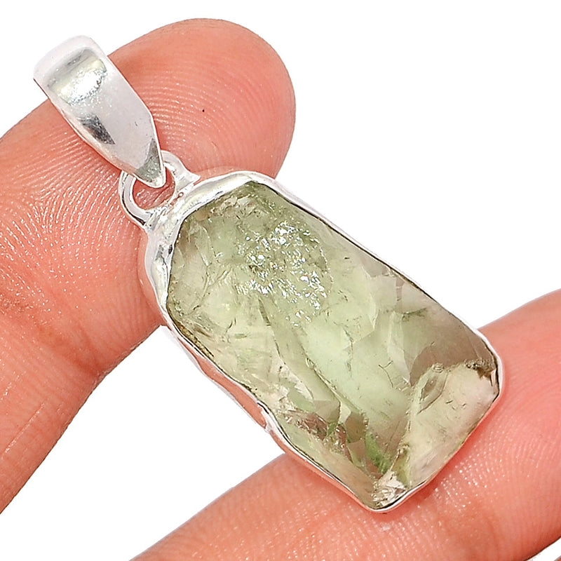 1.7" Green Amethyst Rough Pendants - GARP550
