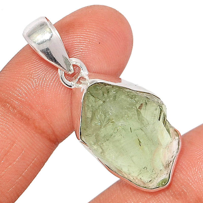 1.6" Green Amethyst Rough Pendants - GARP551