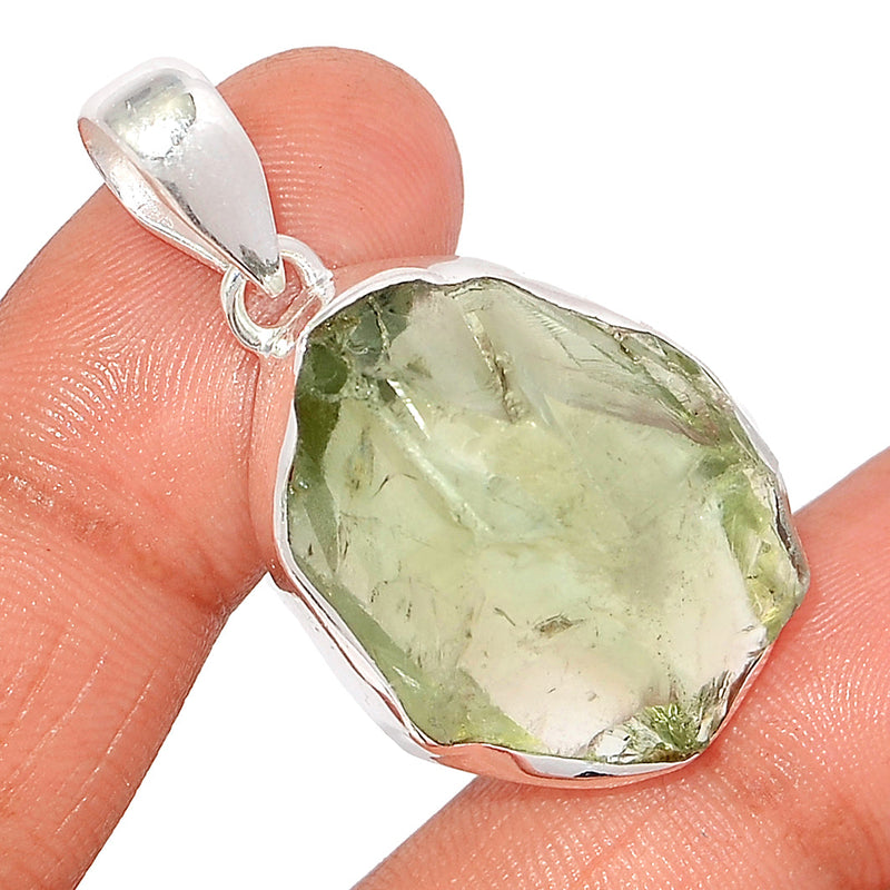 1.7" Green Amethyst Rough Pendants - GARP552