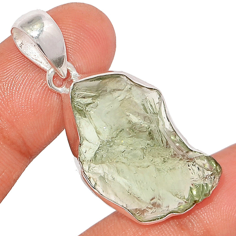 1.7" Green Amethyst Rough Pendants - GARP553