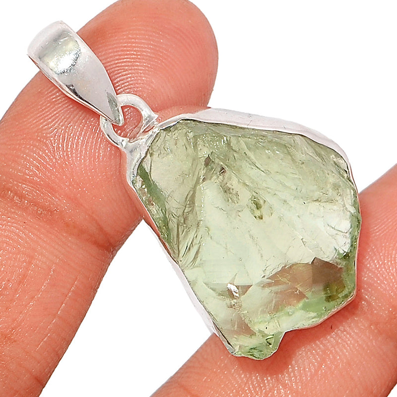 1.6" Green Amethyst Rough Pendants - GARP559