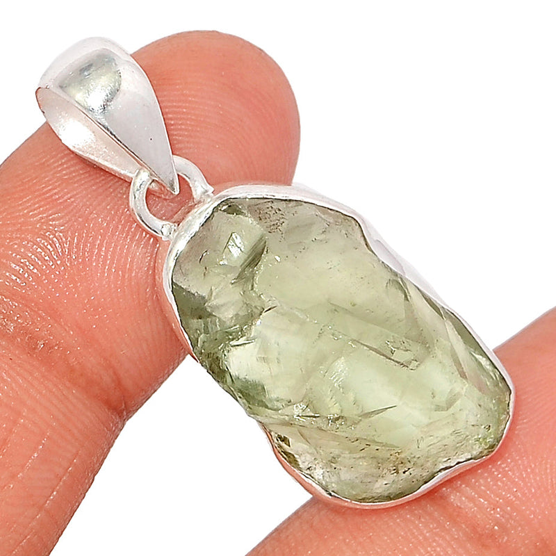 1.6" Green Amethyst Rough Pendants - GARP560