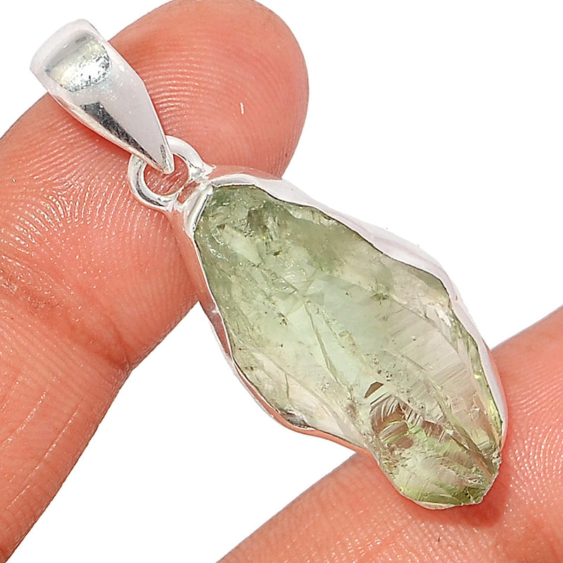 1.7" Green Amethyst Rough Pendants - GARP562