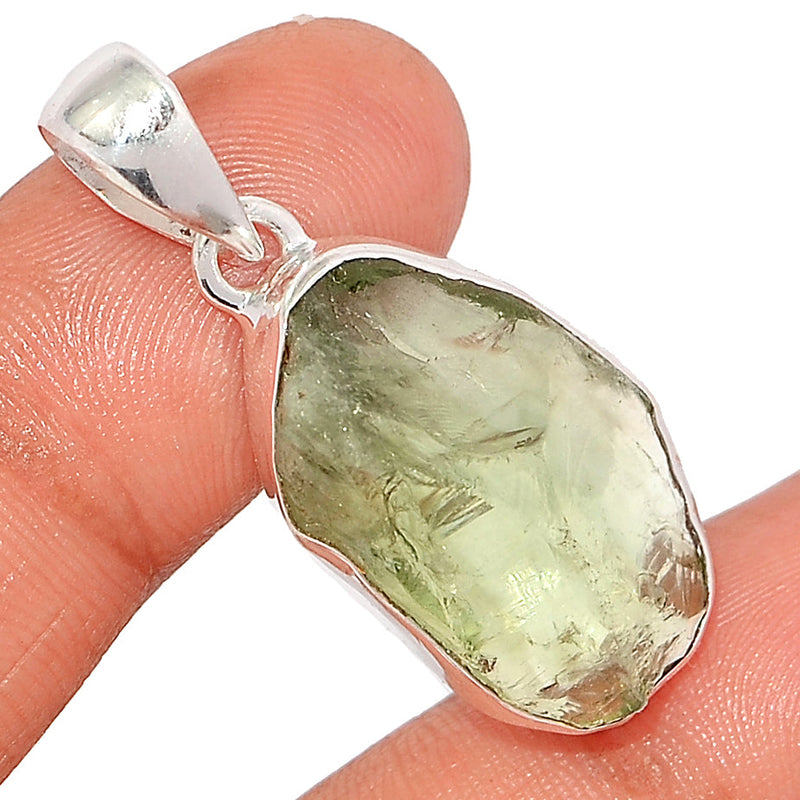 1.6" Green Amethyst Rough Pendants - GARP564