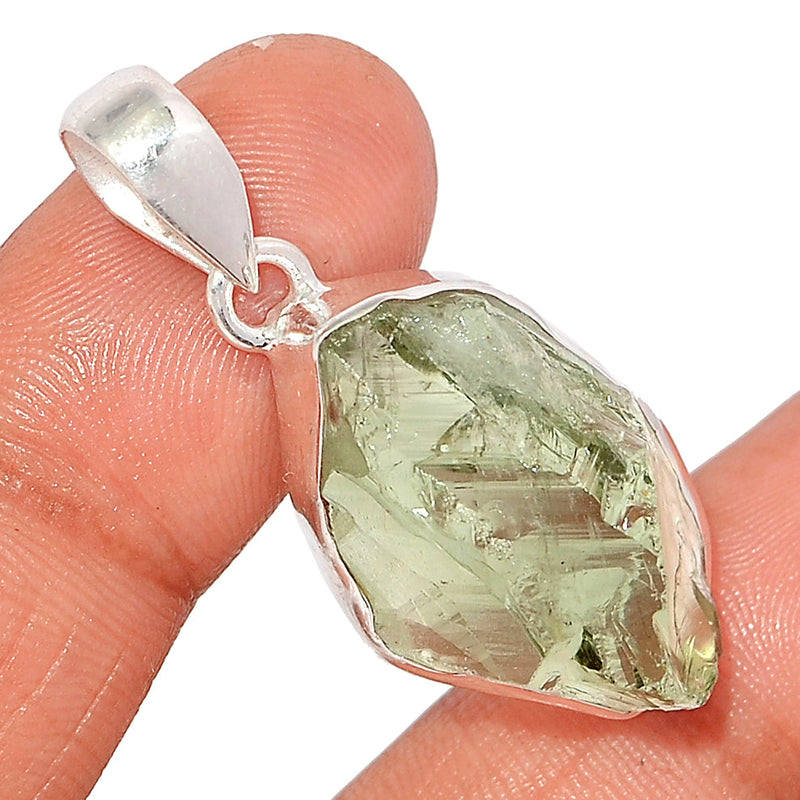 1.6" Green Amethyst Rough Pendants - GARP566