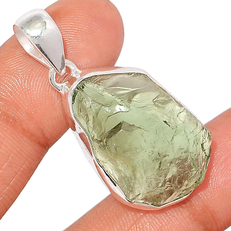 1.6" Green Amethyst Rough Pendants - GARP567