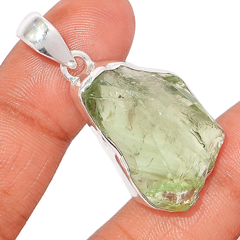 1.6" Green Amethyst Rough Pendants - GARP571