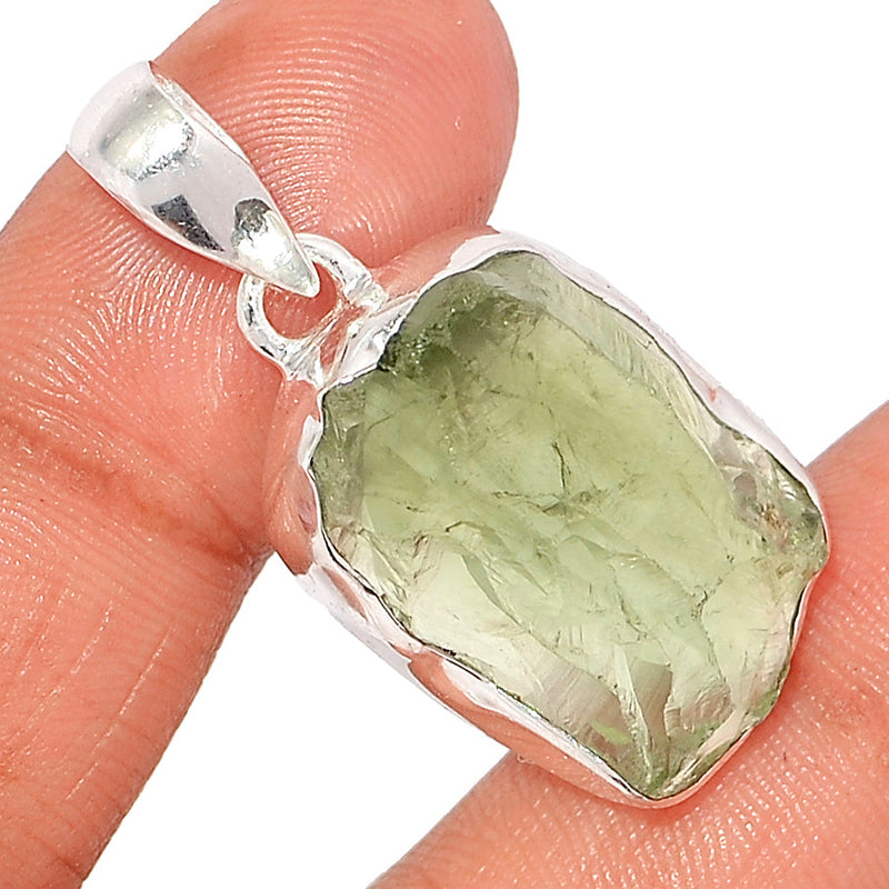 1.5" Green Amethyst Rough Pendants - GARP572