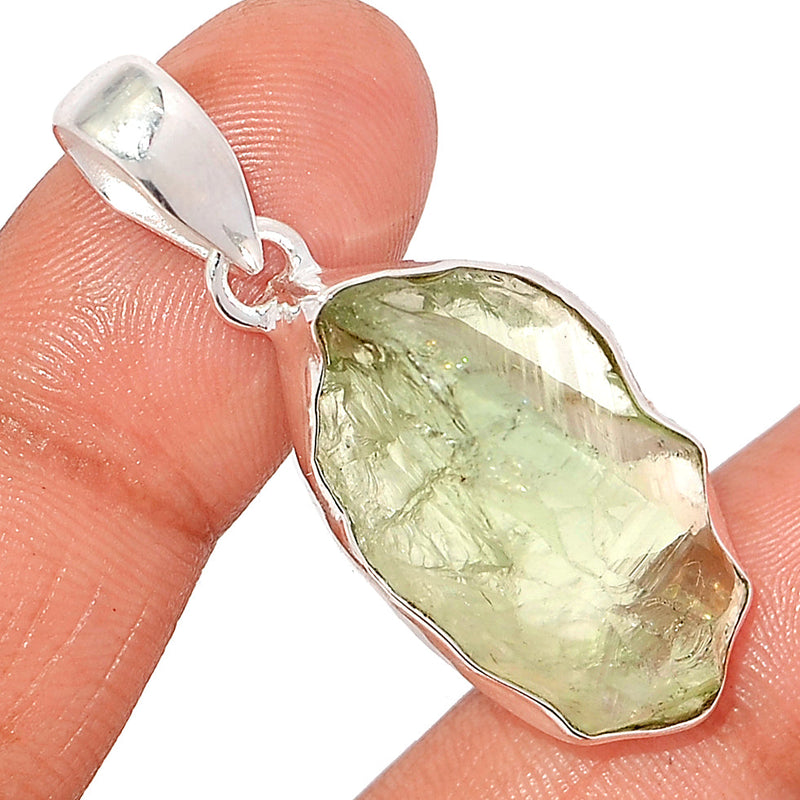 1.7" Green Amethyst Rough Pendants - GARP575