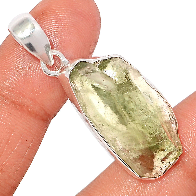 1.7" Green Amethyst Rough Pendants - GARP576