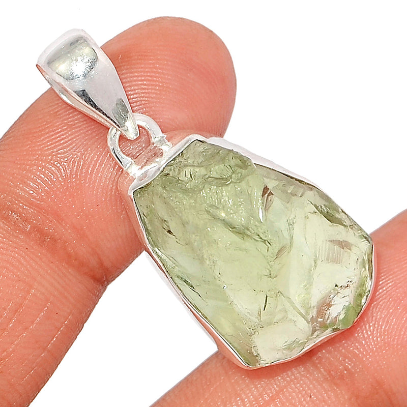 1.6" Green Amethyst Rough Pendants - GARP577