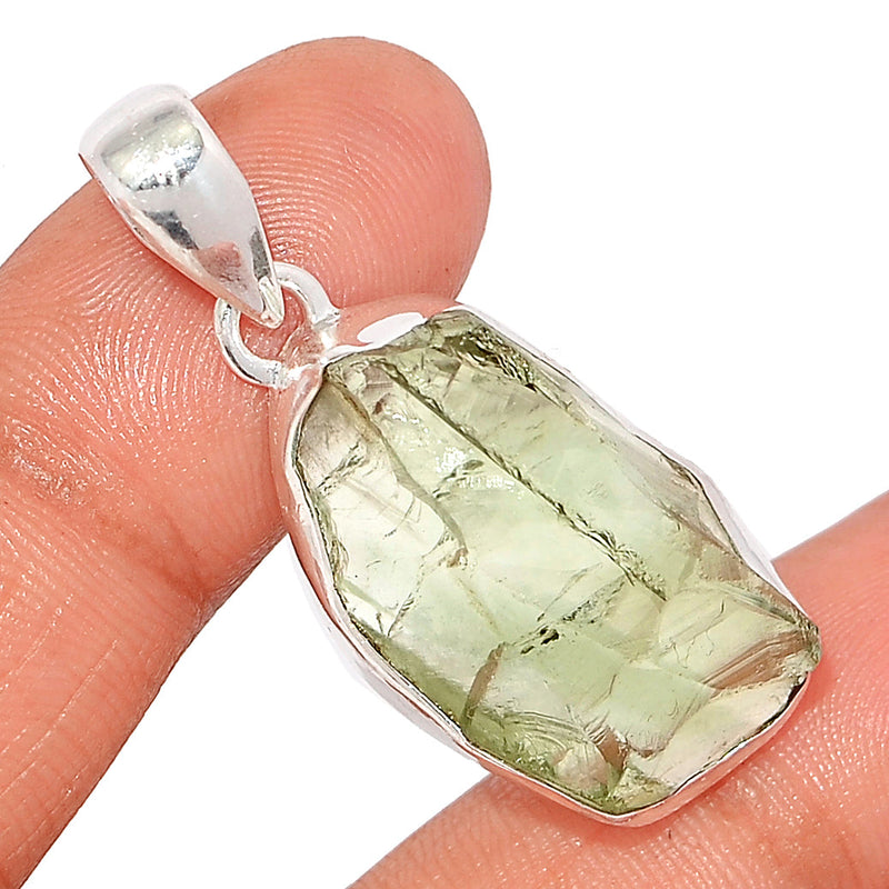 1.7" Green Amethyst Rough Pendants - GARP578