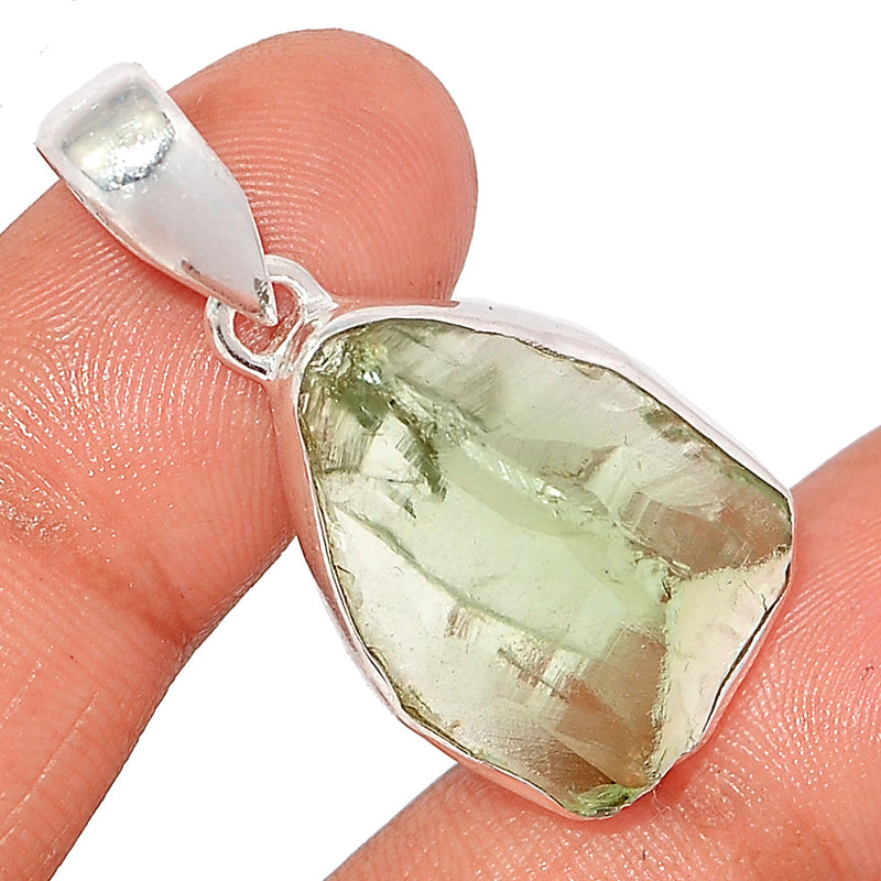 1.5" Green Amethyst Rough Pendants - GARP579