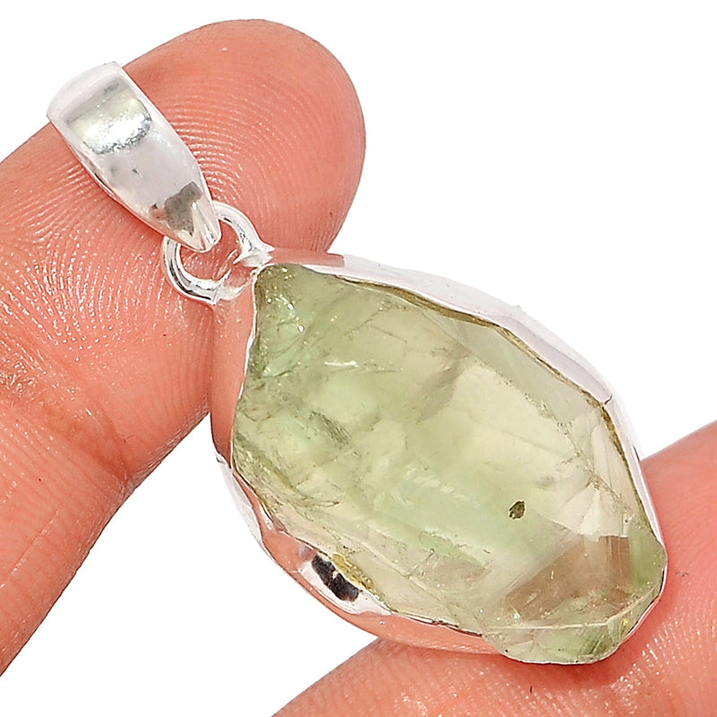 1.7" Green Amethyst Rough Pendants - GARP581