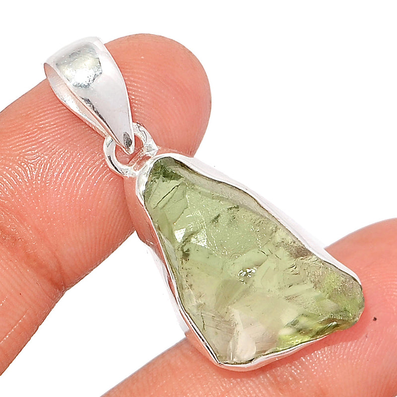 1.6" Green Amethyst Rough Pendants - GARP582