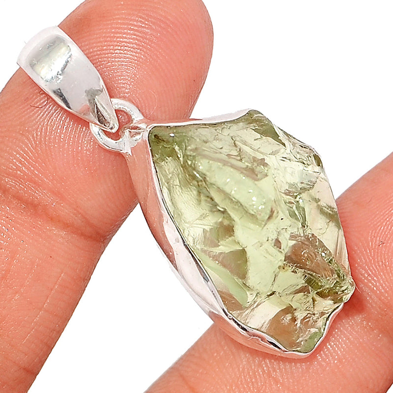 1.7" Green Amethyst Rough Pendants - GARP583