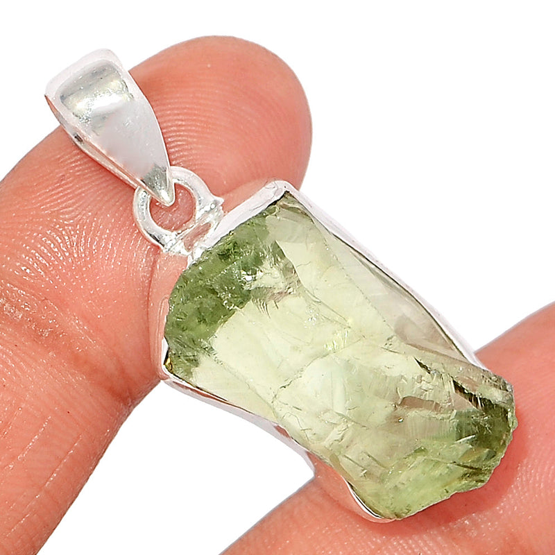 1.6" Green Amethyst Rough Pendants - GARP585