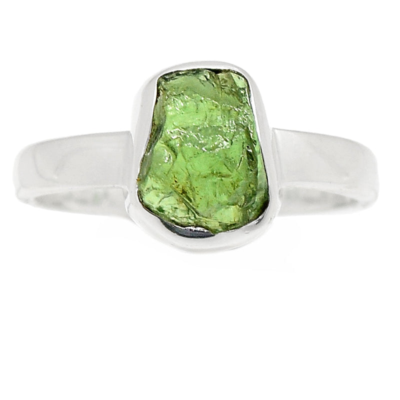 Green Apatite Rough Ring - GATR63