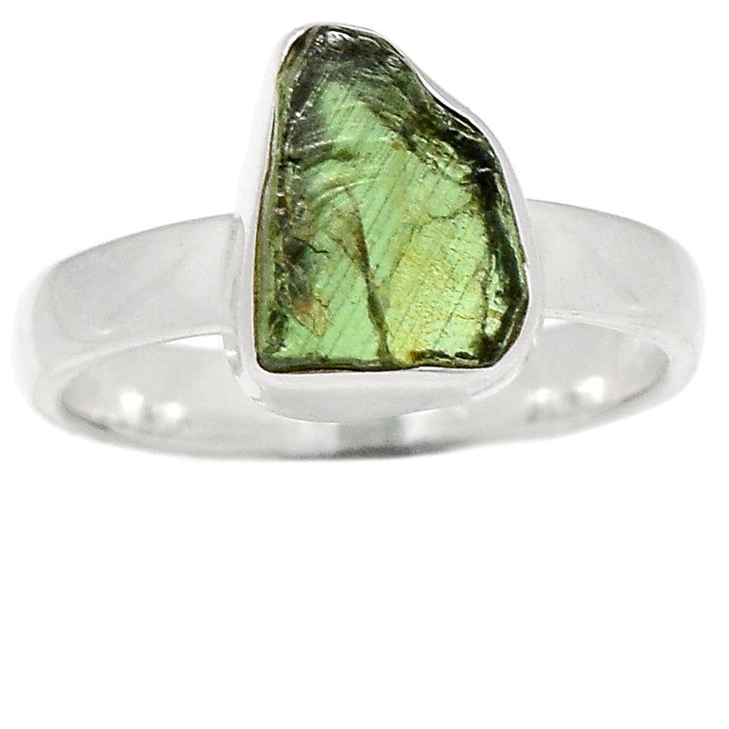 Green Apatite Rough Ring - GATR67