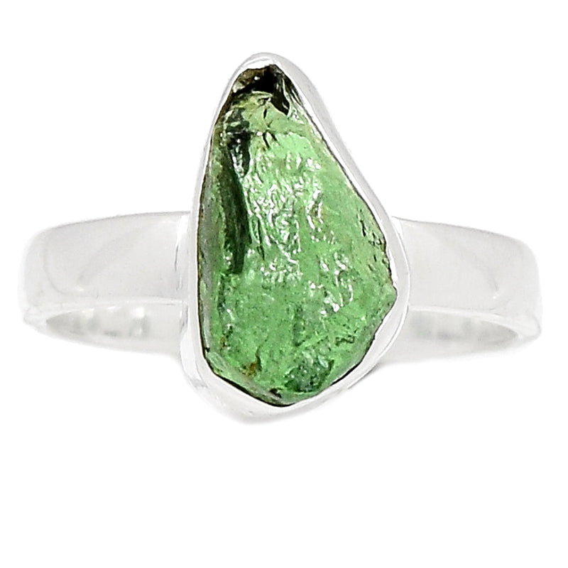 Green Apatite Rough Ring - GATR72