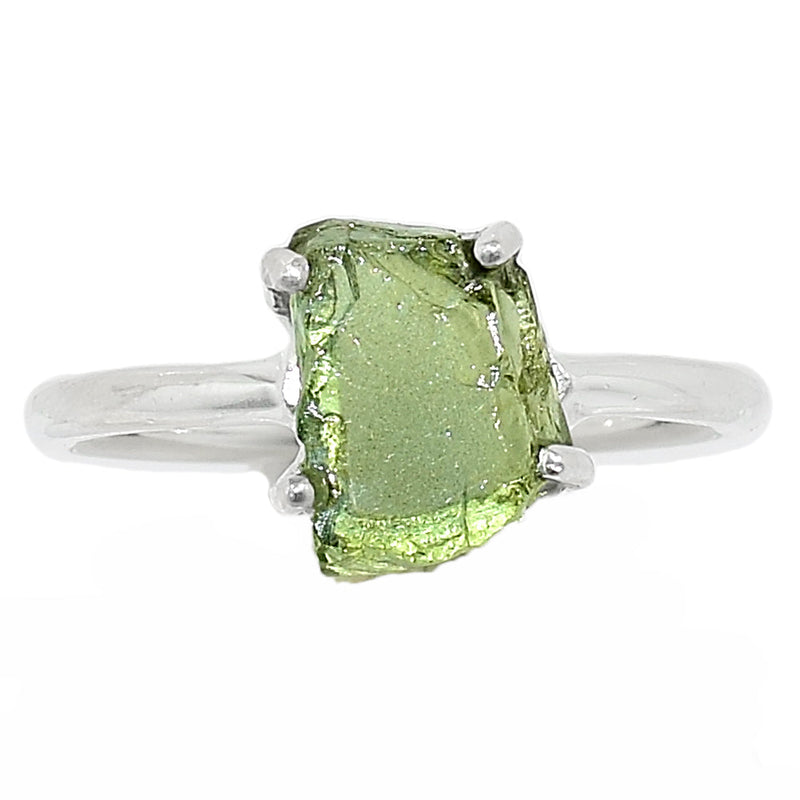 Claw - Green Apatite Rough Ring - GATR79