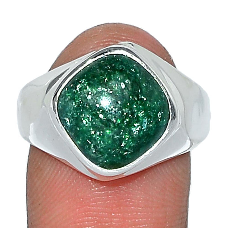 Solid - Green Aventurine Ring-GAVR245