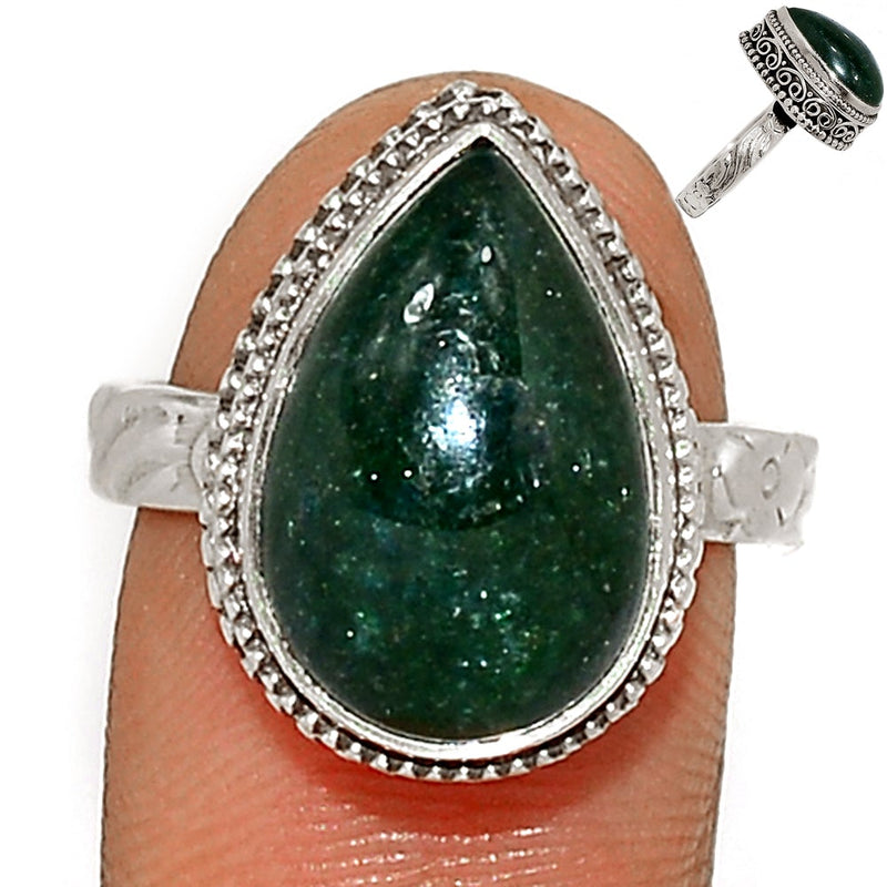 Fine Filigree - Green Aventurine Ring - GAVR268