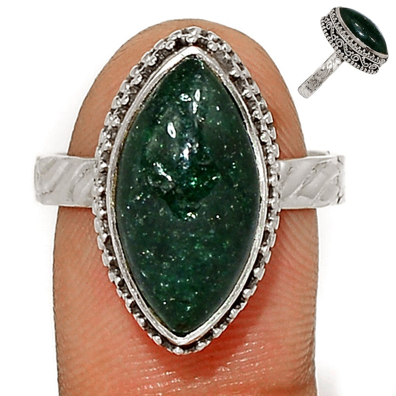 Fine Filigree - Green Aventurine Ring - GAVR277