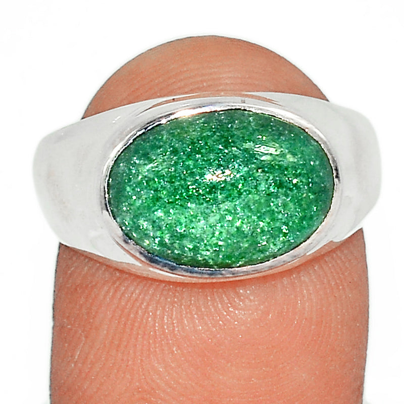 Solid - Green Aventurine Ring - GAVR586