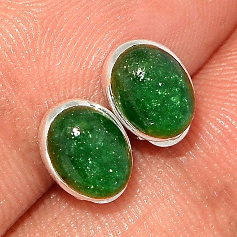 Green Aventurine Studs - GAVS25