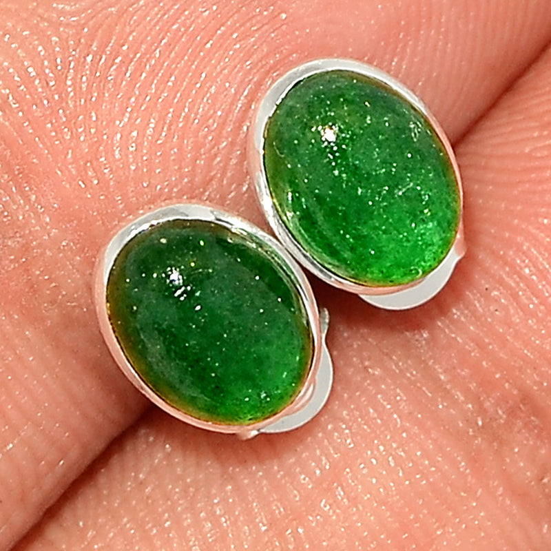 Green Aventurine Studs - GAVS37